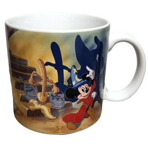 Vintage Disney Fantasia Coffee Cup Mug 1990 Made in Japan